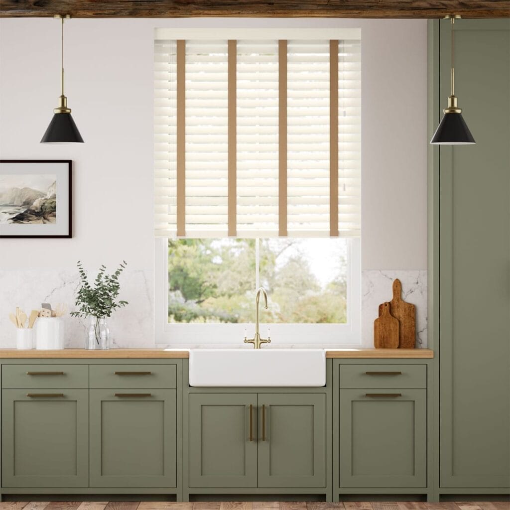 الستائر الخشبية 4 buttermilk camel 64 wooden blind 50 1
