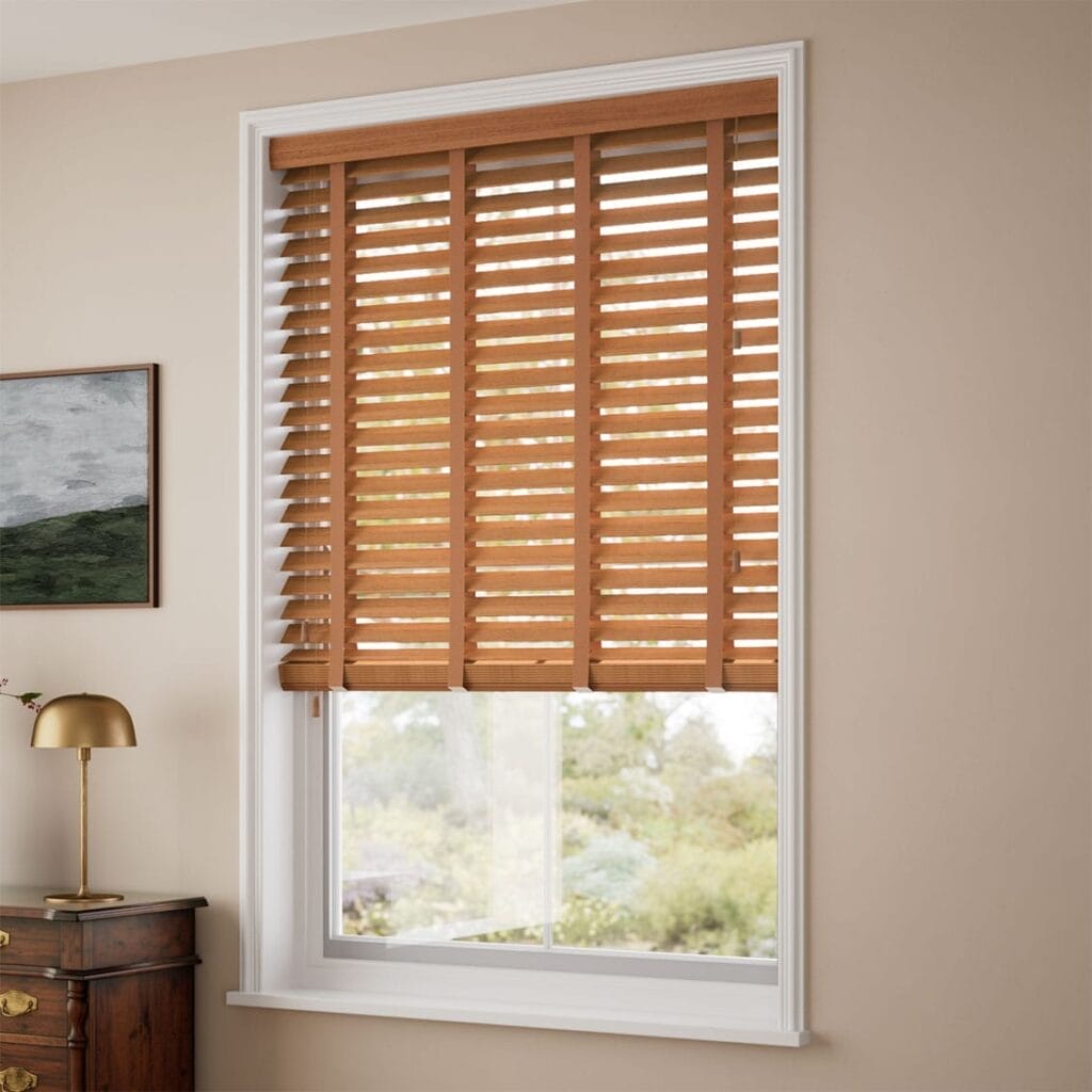 الستائر الخشبية 14 golden oak tan 41 wooden blind 50 a