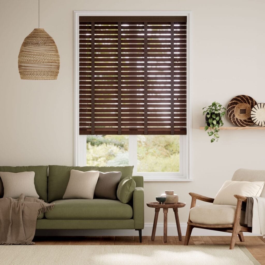 الستائر الخشبية 16 rosewood chocolate 41 wooden blind 50 1