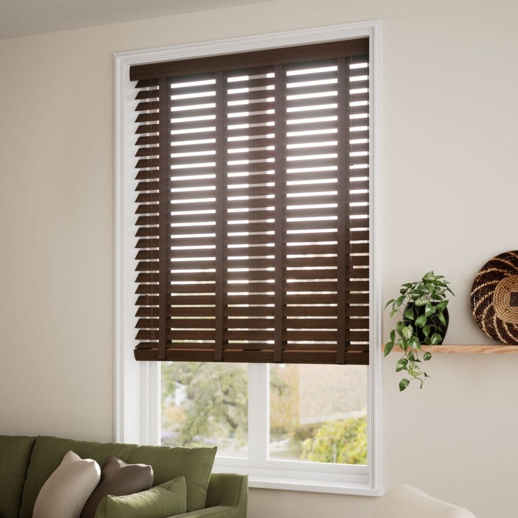 الستائر الخشبية 17 rosewood chocolate 41 wooden blind 50 a